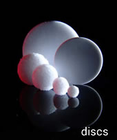 disc shaped porous plastic mouldings